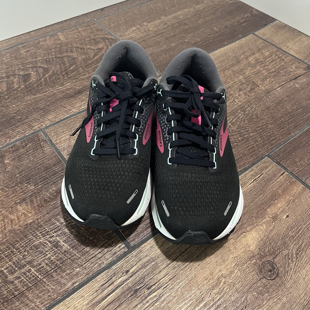 Brooks Ghost 14 Shoes Womens Size 8.5 D Black Cushion Neutral Running Sneakers